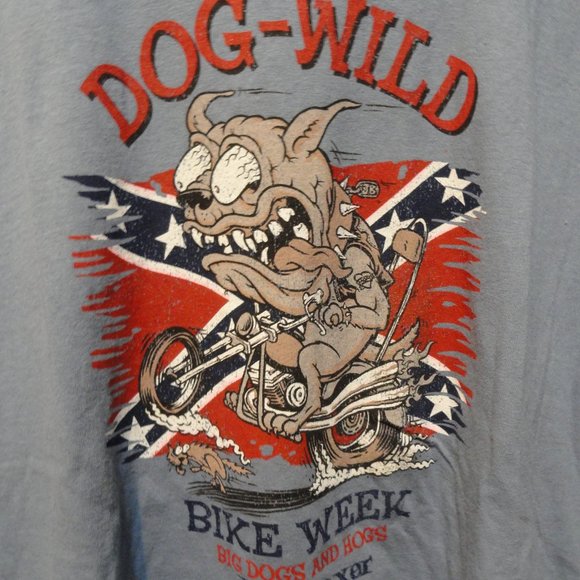 Joe Boxer Bike week~Big Dogs & Hogs graphic T~EUC~cute~onesided~ - Picture 2 of 4